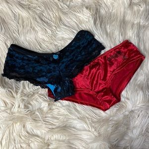 Playboy and Gamgstwr hun cheeky underwear set NWOT